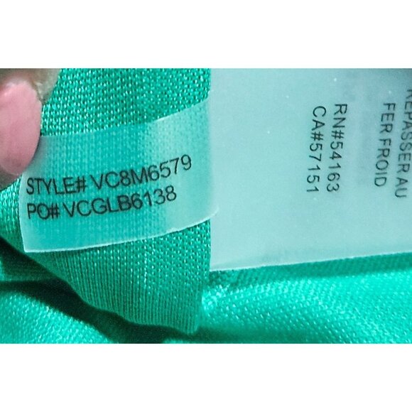 Vince Camuto Womens Spring Floral Preppy Green Sheath Dress 3/4 Sleeve Fully Lin - Picture 10 of 16